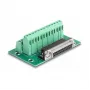 DeLOCK D-Sub 25-polig bus naar klemmenstrook voor DIN-rail 51 mm x 86 mm x 30 mm