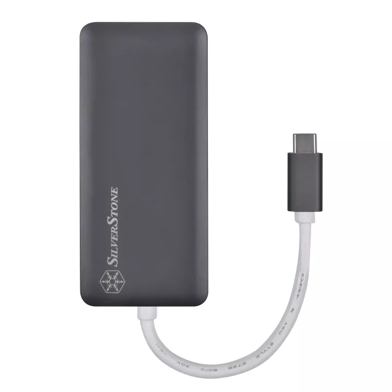 SilverStone SST-EP14C - USB 3.1 Type-C Gen1 naar HDMI, 3x USB 3.1 Gen 1 Type-A, 1x USB 3.1 Gen 1 Type-C (PD 2.0-laden) (SST-EP14C)