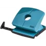 Papierperforator NOVUS B220 ColorID bright petrol, 2-gaats tafelperforator