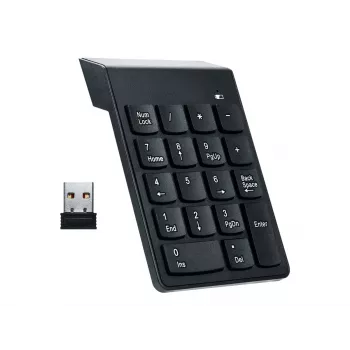 Gembird KPD-W-02 numeriek toetsenblok notebook/pc Bluetooth zwart
