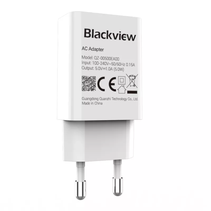 Oplader 5W Blackview ASBVWLTCHAR5W01 compacte lichtgewicht USB-voeding 5 W