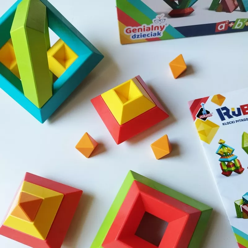 Educatief constructiespeelgoed Ascato Pythagoras Blocks Rubanta 30 delen model 119403