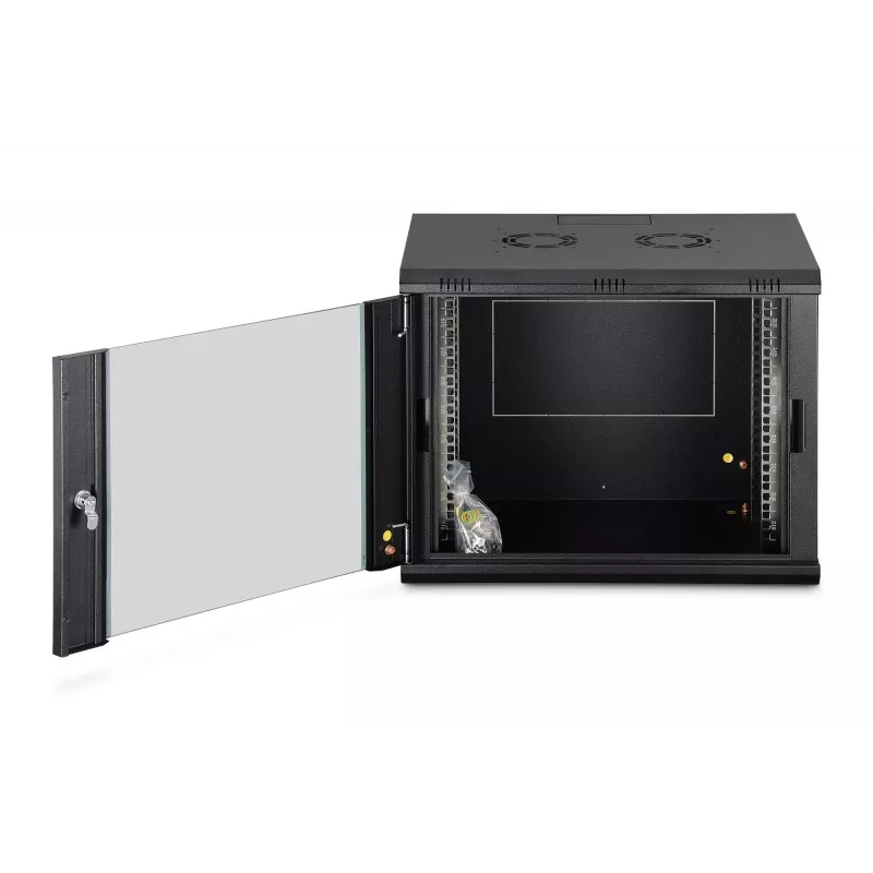 Wandgemonteerde schakelkast DIGITUS Dynamic-N 9U, 600x450 mm (BxD), IP20, slot met sleutel, ongemonteerd