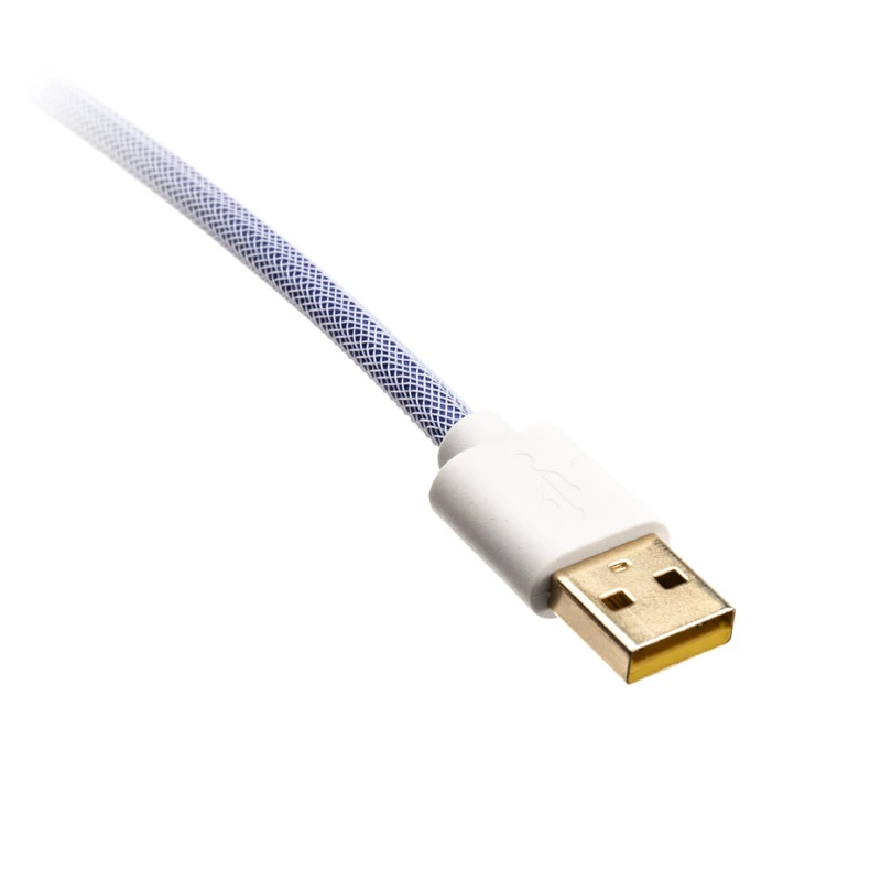 Ducky Premicord USB-kabel 1,8 m USB A USB C blauw groen