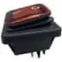BACHMANN 924.178 wipschakelaar zwart/rood serie 3627, verlicht, 2p. (924178)