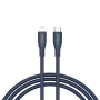 USB-C naar Lightning kabel CANYON CLNM60 60W MFi 1 m siliconen blauw