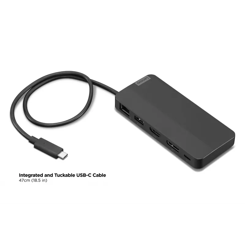 Lenovo 40B90100EU Laptop-dockingstation/poortreplicator bedraad USB 3.2 Gen 1 (3.1 Gen 1) Type-C zwart