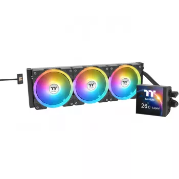 AIO-vloeistof-CPU-koeler THERMALTAKE MAGFloe 360 Ultra — 360-mm-radiator, RGB-ventilatoren