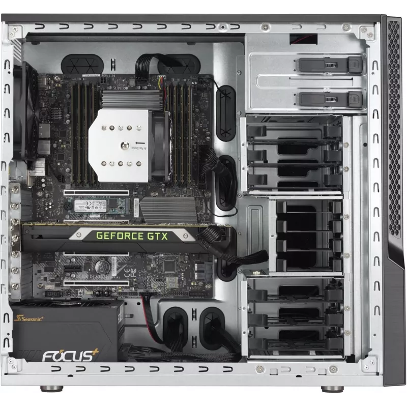 Computerbehuizing Supermicro SuperChassis GS5A-754K midi tower zwart, grijs