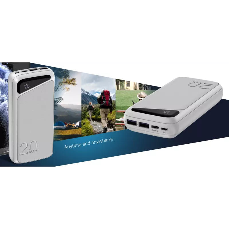 Draagbare powerbank Navitel PWR20 MX WIT 20000 mAh