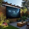 Maclean MC-561 elektrisch projectiescherm 135 300x168 cm 16:9 met wandbediening en afstandsbediening