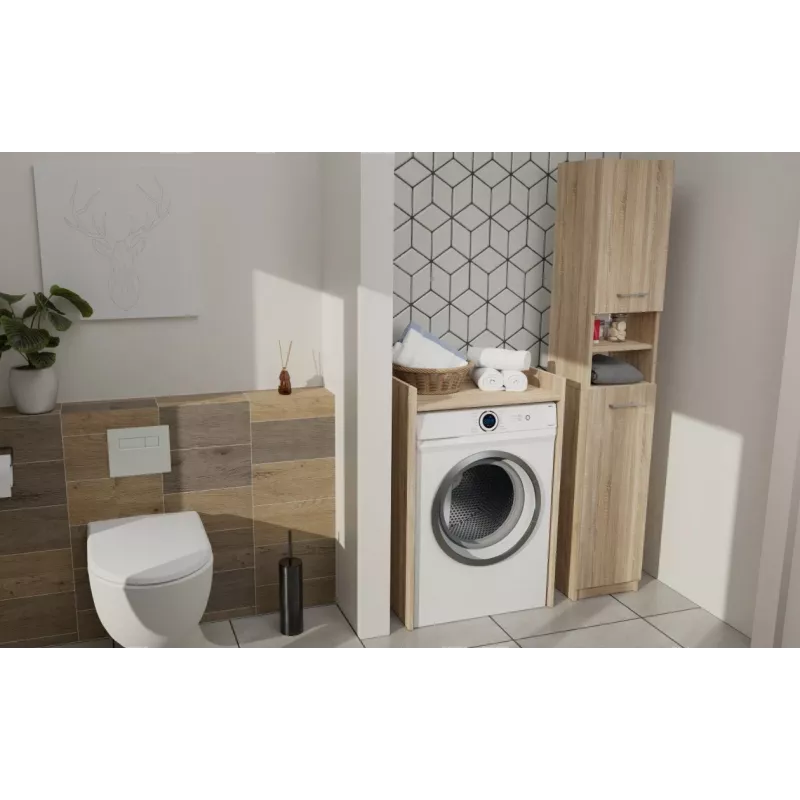 top e shop POLA NP wasruimtekast voor wasmachine - Sonoma eiken