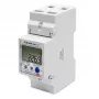 Qoltec 50882 eenfasige elektronische energieverbruiksmeter voor DIN-rail | Wi-Fi | TUYA | 230V | LCD