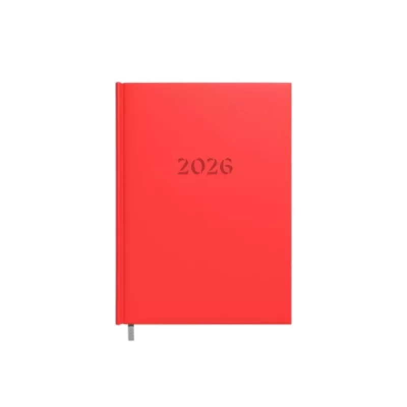 Planningsnotitieboek Buroodisain 241728-006 A5 rood met kalender 2026