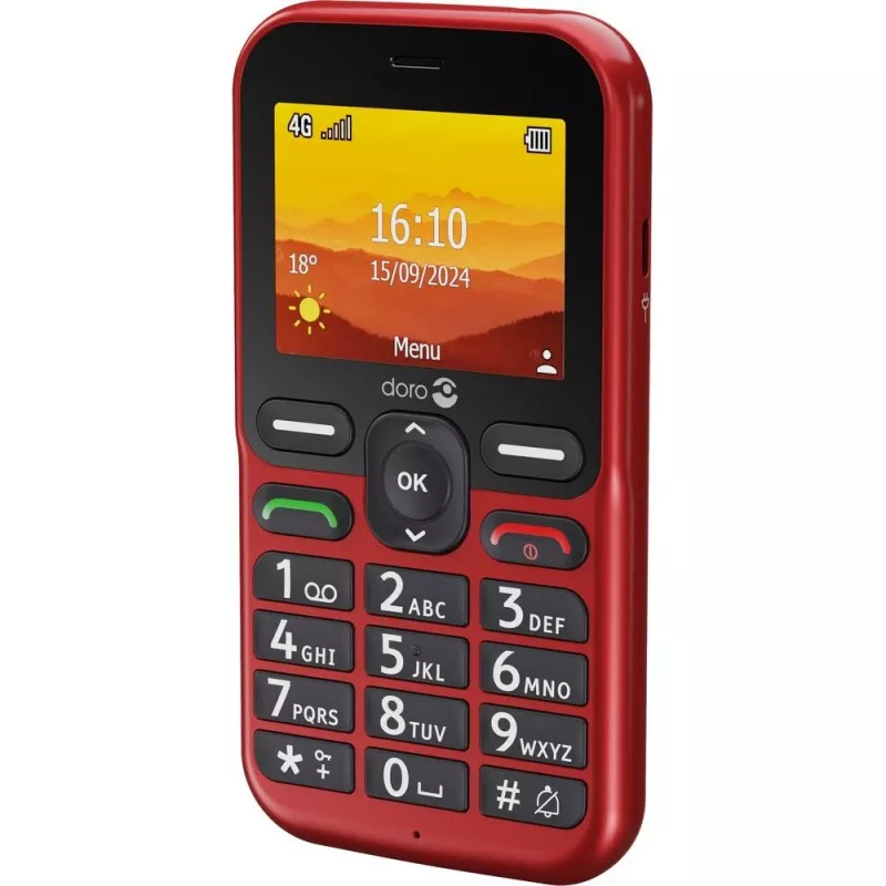Doro Leva L10 4G, seniorentelefoon, rood (380571)