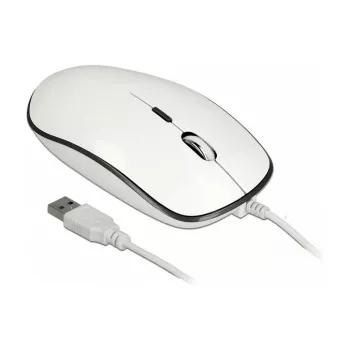 Muis DeLOCK 12532 office dubbelhandig USB Type-A optisch 3200 DPI