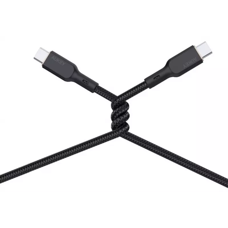 AUKEY CB-KCC101 nylon kabel USB-C naar USB-C 1m