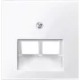 Wandplaat / schakelaarafdekking Merten 296119, wit, thermoplast, enkelvoudig