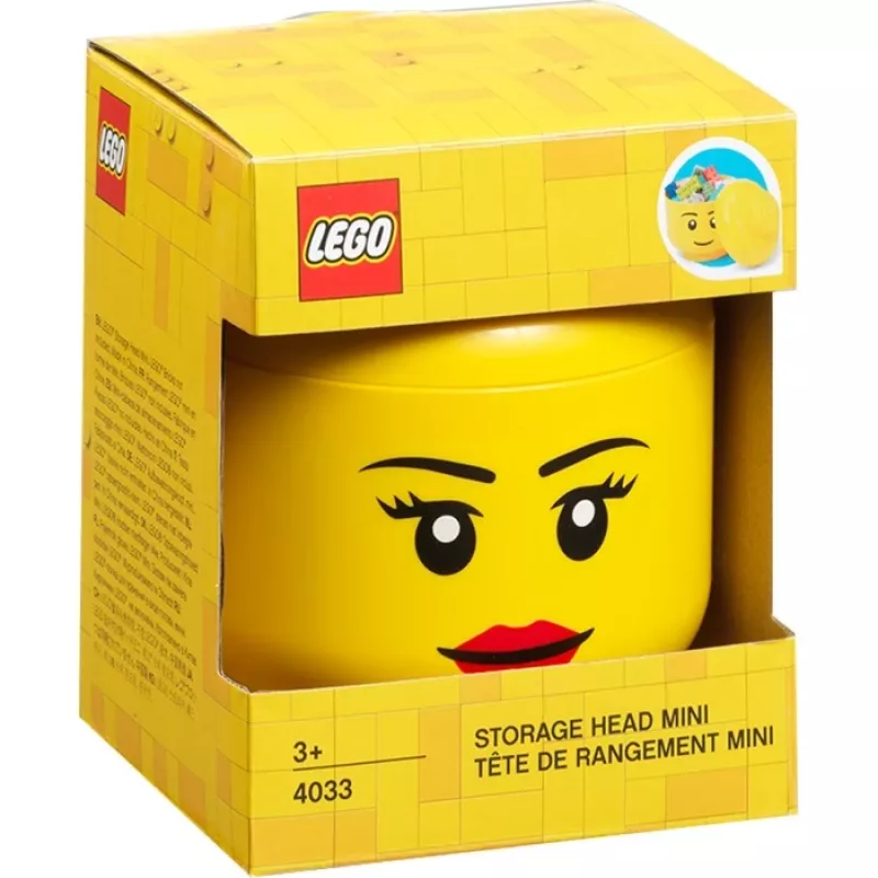 Storage-Head-Mini van Room Copenhagen – LEGO-compatibele opbergcontainer 40331725, Copenhagen Girl Design
