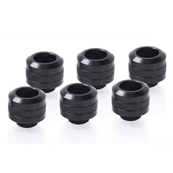 Fitting-kit Alphacool 17475 — messing fittingen, zwart, Ø 22 mm, H 20 mm