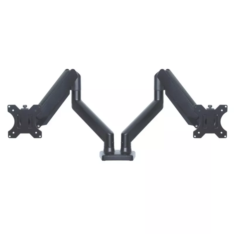 Monitor tafelbeugel ART RAMM UM-116 voor 2 monitoren 13–32 inch, in hoogte verstelbare dubbele armbeugel
