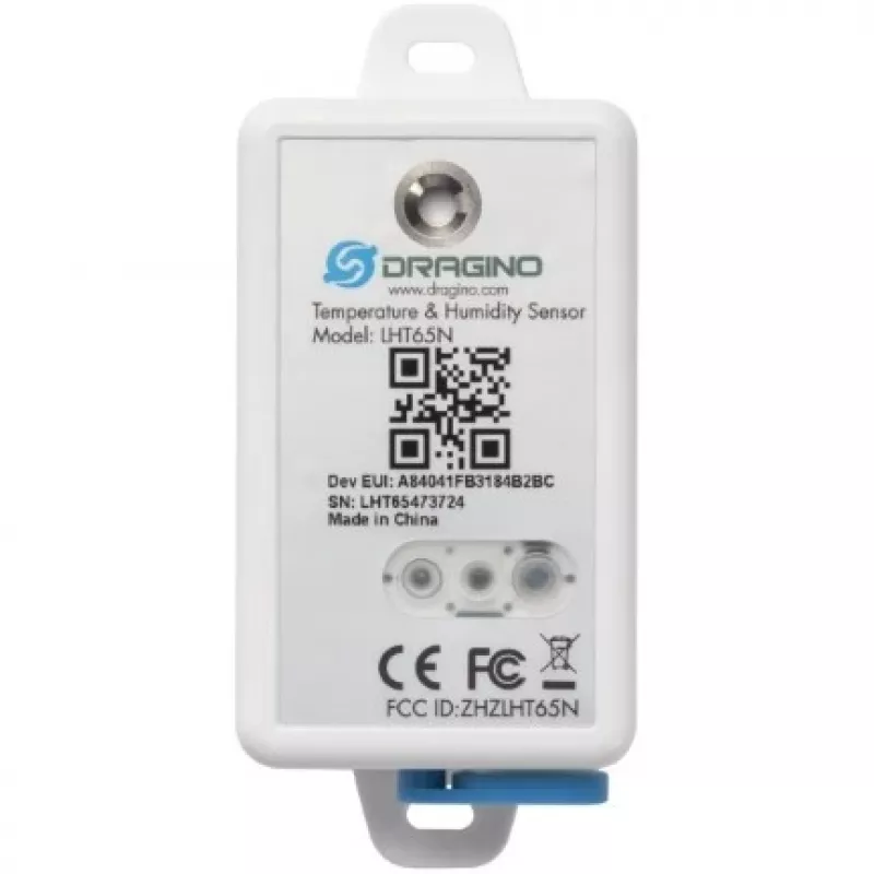 DRAGINO LoRaWAN temperatuur- & vochtigheidssensor LHT65S-EU868-E3 — LoRaWAN EU868 omgevingssensor