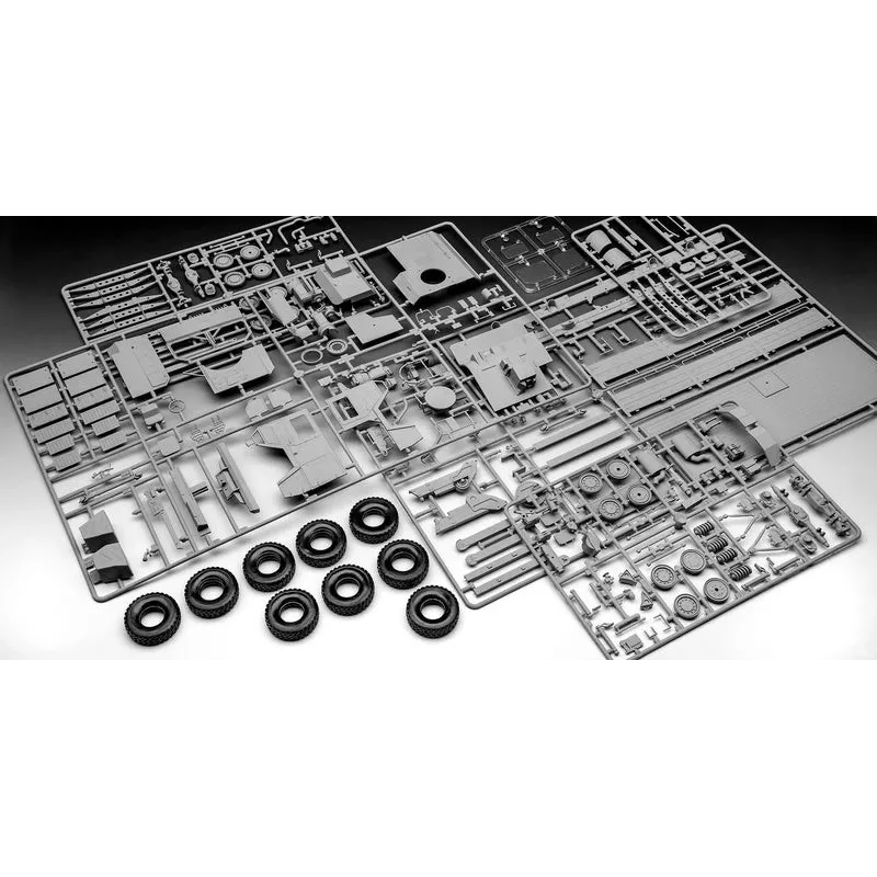 Kunststof modelbouwset REVELL Man 10T Milgl 8x8 vrachtwagen schaal 1/35