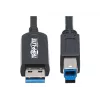 Eaton Tripp Lite Serie USB 3.2 Gen 1 Plenum-gecertificeerde glasvezel actieve kabel (AOC) - A/B M/M, zwart, 20 m - USB-kabel - USB Type-A (M) naar USB Type-B (M) - USB 3.2 Gen 1 - 20,0 m - P