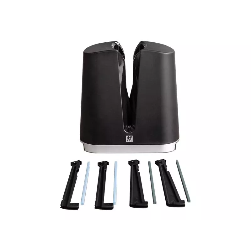 Messenslijper ZWILLING V-Edge Pull Through, zwart, compact doorhaalontwerp