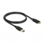 DeLOCK 83718 USB-kabel USB 3.2 Gen 2 1m USB A USB C zwart