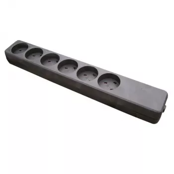 Stopcontactenblok Garbot Z66000112-PA01 6 AC-uitgangen binnen zwart