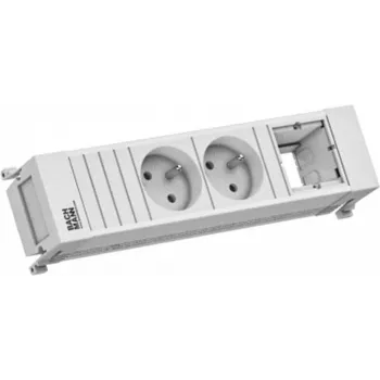 Stekkerdoos Bachmann 916.713 met 2x UTE-stopcontacten en 1x C13 (0,2 m kabel)