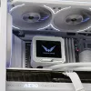 Vloeistof-CPU-koeler Valkyrie VK-AIOV240W 240-mm-radiator met lcd