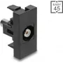 DELOCK audio-adapter cinch-bus (RCA) naar cinch-bus (RCA), 45°-hoek, wit, model 90958