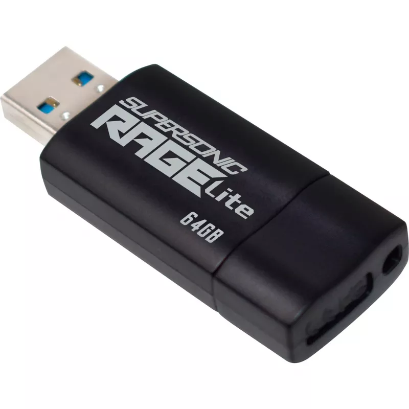 USB-stick PATRIOT Supersonic Rage Lite 64 GB USB Type-A 3.2 Gen 1, schuifmechanisme, stootvast