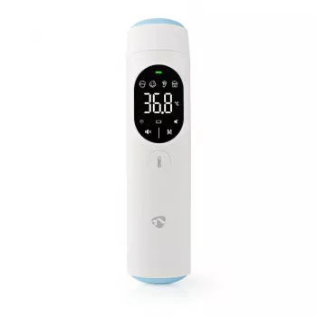 Nedis BTHTIR10WT digitale lichaamsthermometer afstandssensor-thermometer wit oor, voorhoofd sensor
