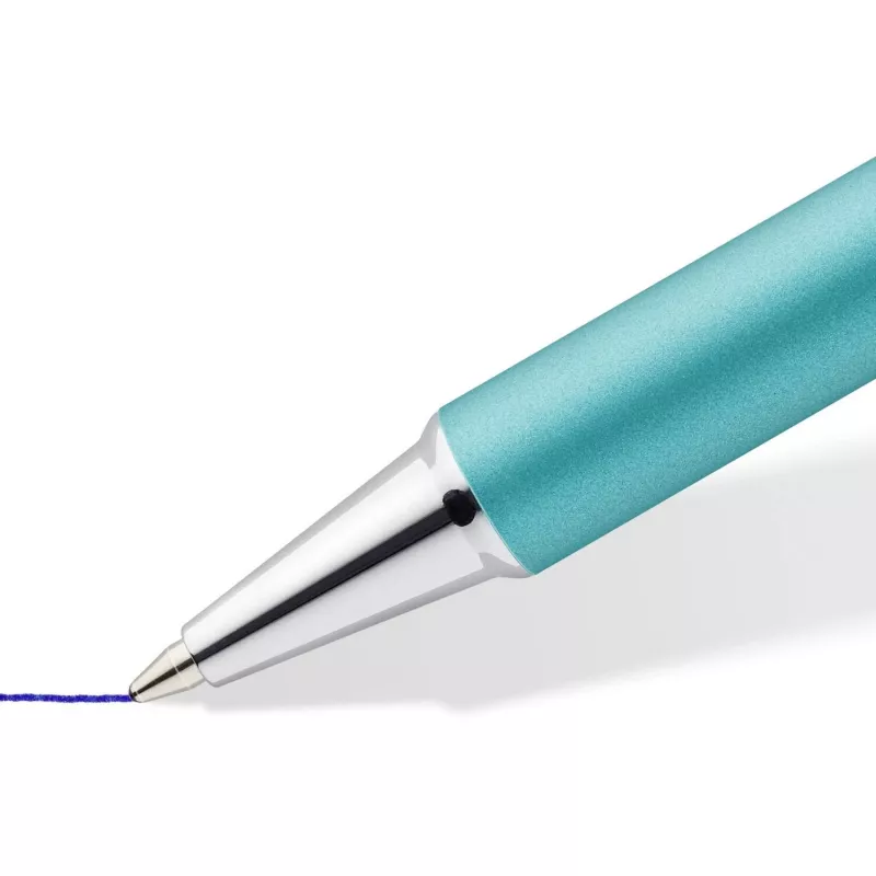 Staedtler elance 421 45 intrekbare balpen, beige goud, blauwe inkt