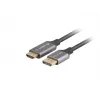 Displayport(M)-HDMI(M) kabel 1 m 4K zwart en zilver