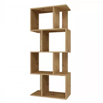 Rek FIESTA 4P 59,5x30x140 cm, artisan-eiken