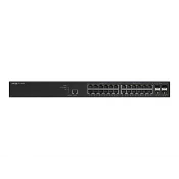 Managed LANCOM GS-3628XP switch, 24× 2,5G RJ-45 poorten, PoE, L2/L3, 1U rackmount