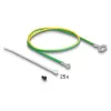 DeLOCK 19 inch keystone patchpanel 24 poorten met trekontlasting 1HE haaks zwart