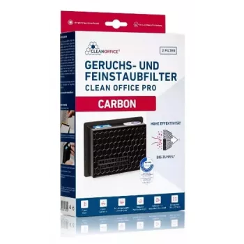 Stoffilter Cleanoffice Carbon 150 x 120 x 50 mm — 2 stuks