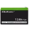 Qoltec 53062 AGM-accu | 12V | 7,2 Ah | max 108A