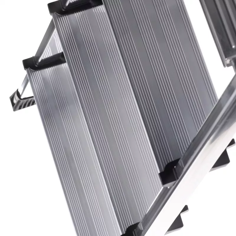 Krause Secury opvouwbare ladder zilver