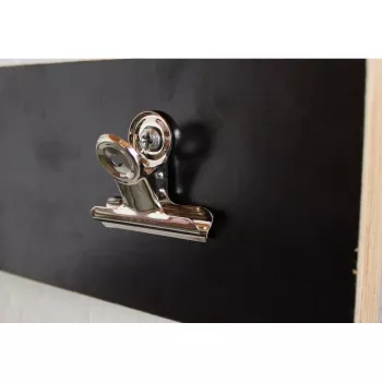 MAUL briefklem van metaal, kleur: nikkel, breedte: 30 mm klemwijdte: 10 mm, zelfbedieningsverpakking (21730-96)