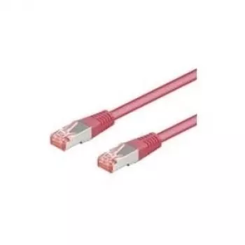 Netwerkkabel Goobay CAT 6-100 RJ-45 SSTP 1m magenta