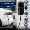 Mobiele lader voor elektrische voertuigen QOLTEC 52468 Type 2, 3,5 kW, 16 A, 5 m kabel, IP65