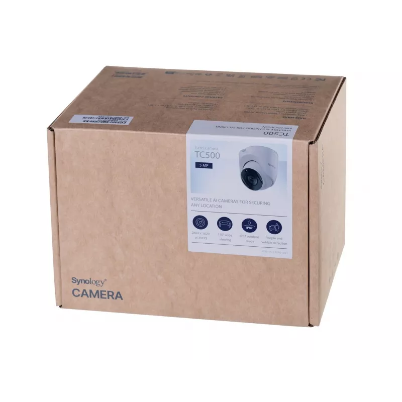 Synology TC500 beveiligingscamera turret IP-beveiligingscamera binnen & buiten 2880 x 1620 pixel plafond