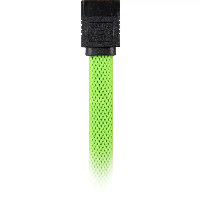 SATA-kabel Sharkoon SATA 3 0,45 m 7-polig zwart groen