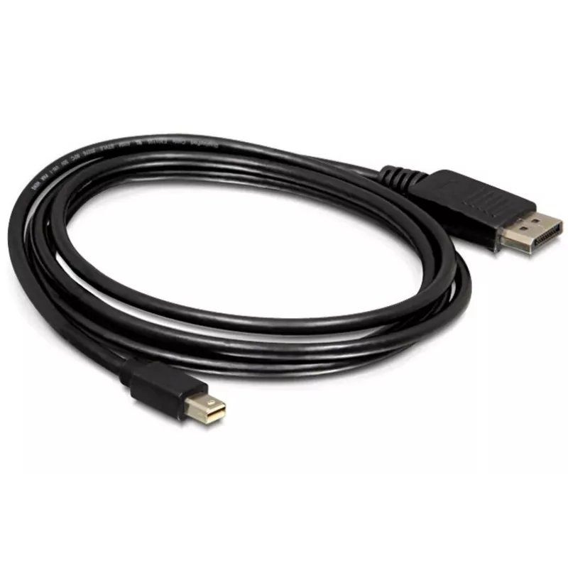 Kabel Mini DP/DP 1.2 DeLOCK 82438 2 m zwart